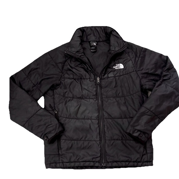 The North Face Jacket Mens Black Zip Insulated Lightweight Medium - Picture 1 of 8